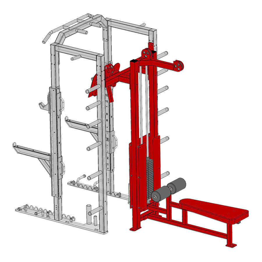 Fusion 2 Outside Lat Pulldown/Seated Row Module