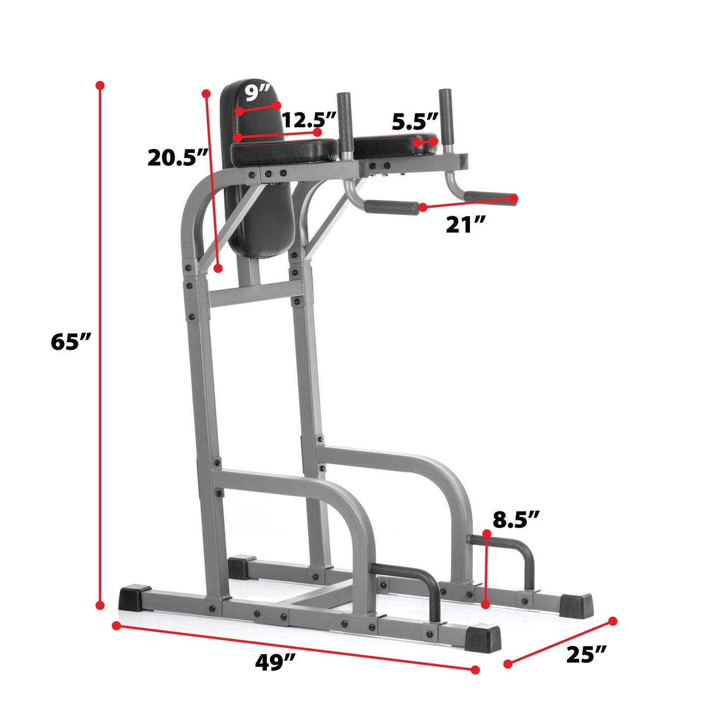 Captain’s Chair Leg Raise w/ Dip Stand & Push Up Station
