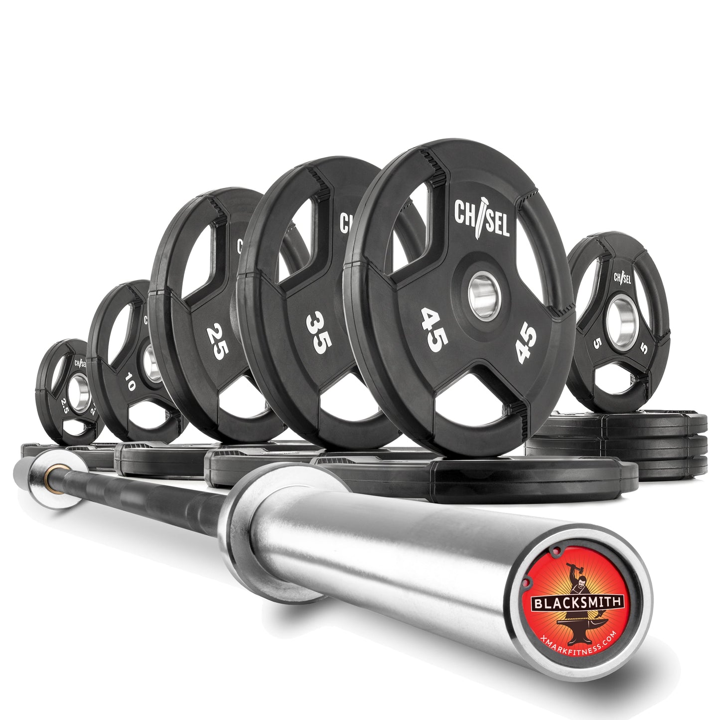 Chisel Olympic Weight Plates & Bar Set Builder