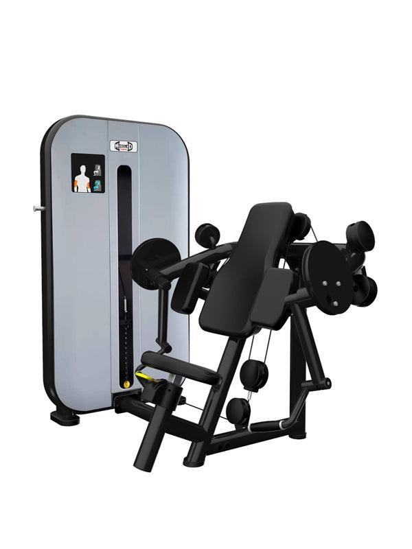 Vogue Biceps Curl - Muscle D Fitness - Adjustable - Pin Selectorized - Arm Curl Machine
