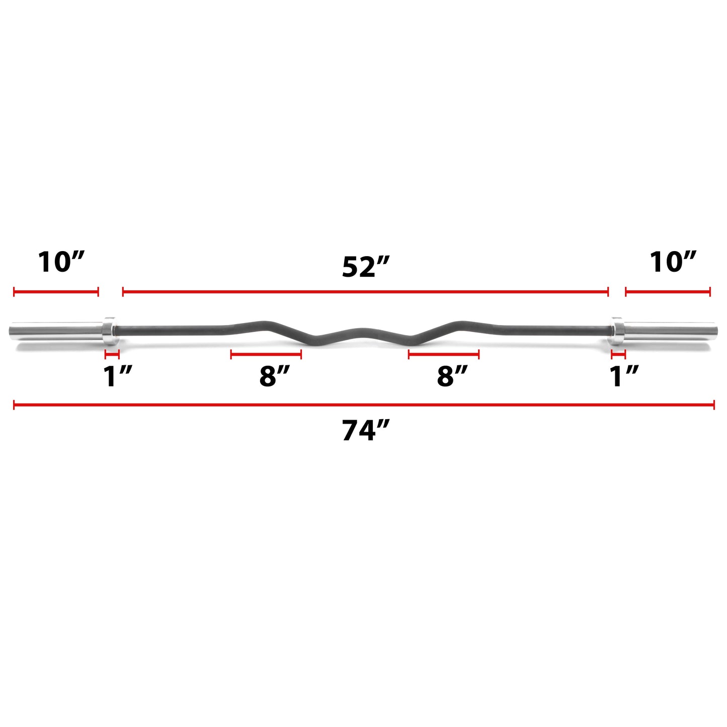 Convict 6ft Rackable Curl Bar