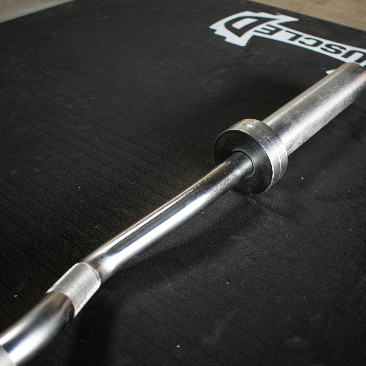 5' Hard Chrome Curl Bar - Muscle D Fitness - Ergonomic Angle for Arm Training