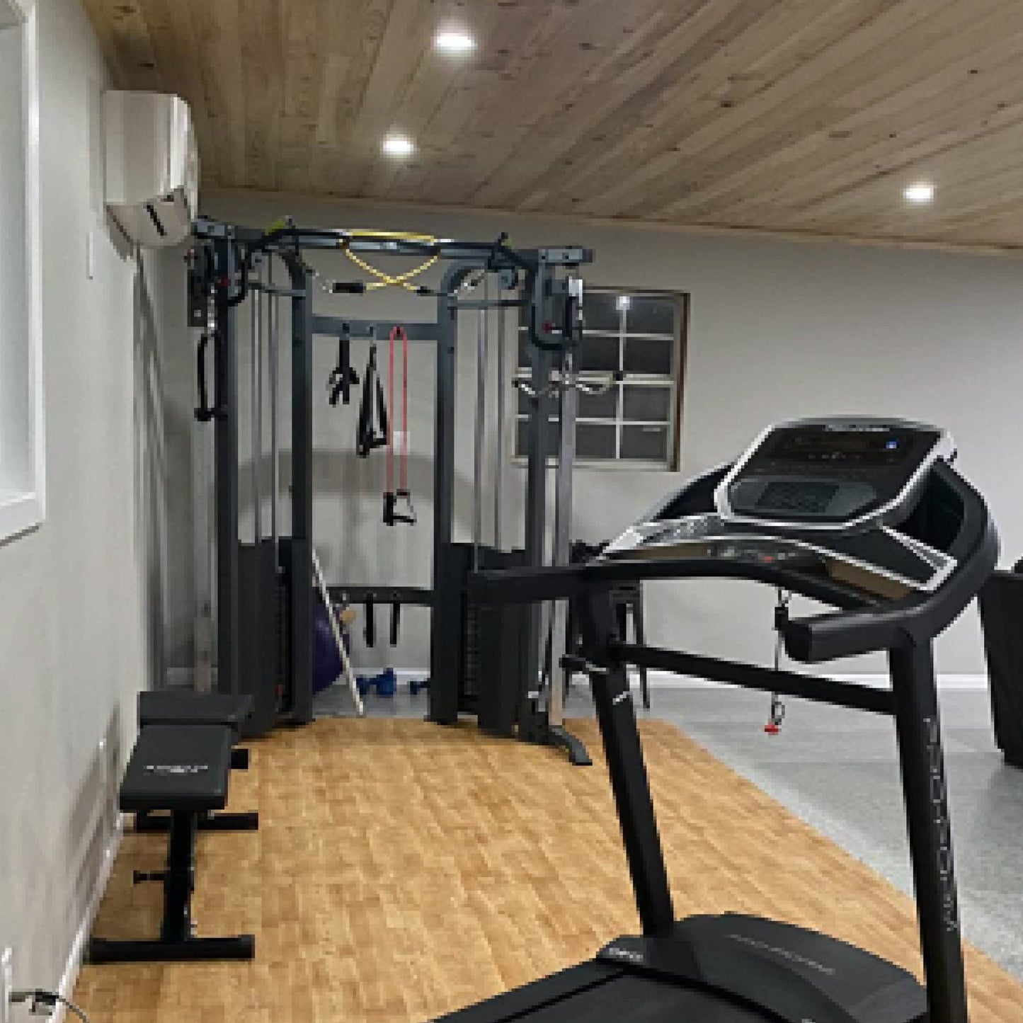 Functional Trainer Cable Machine with Dual 200 lb Weight Stacks