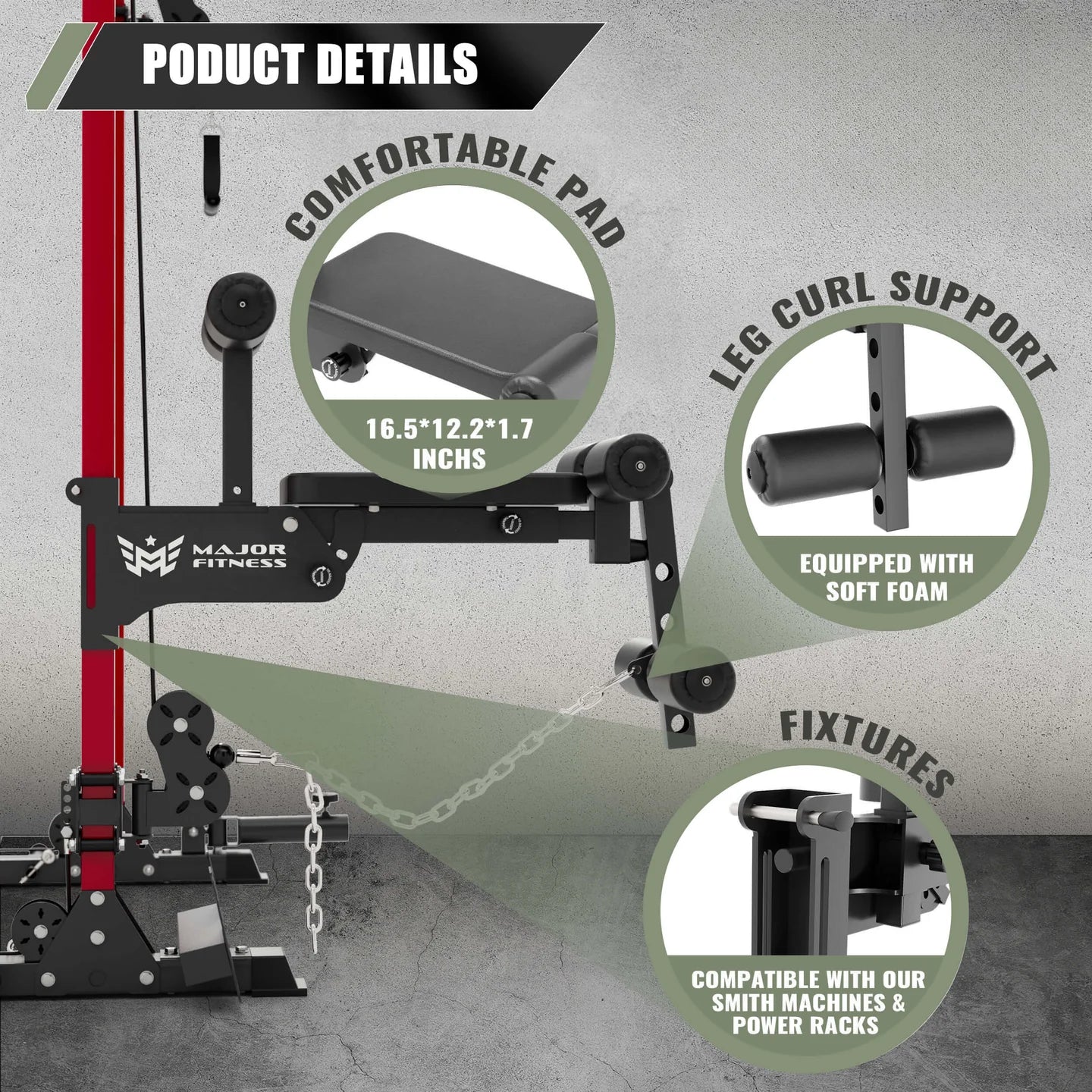 Rack Mounted Leg Extension