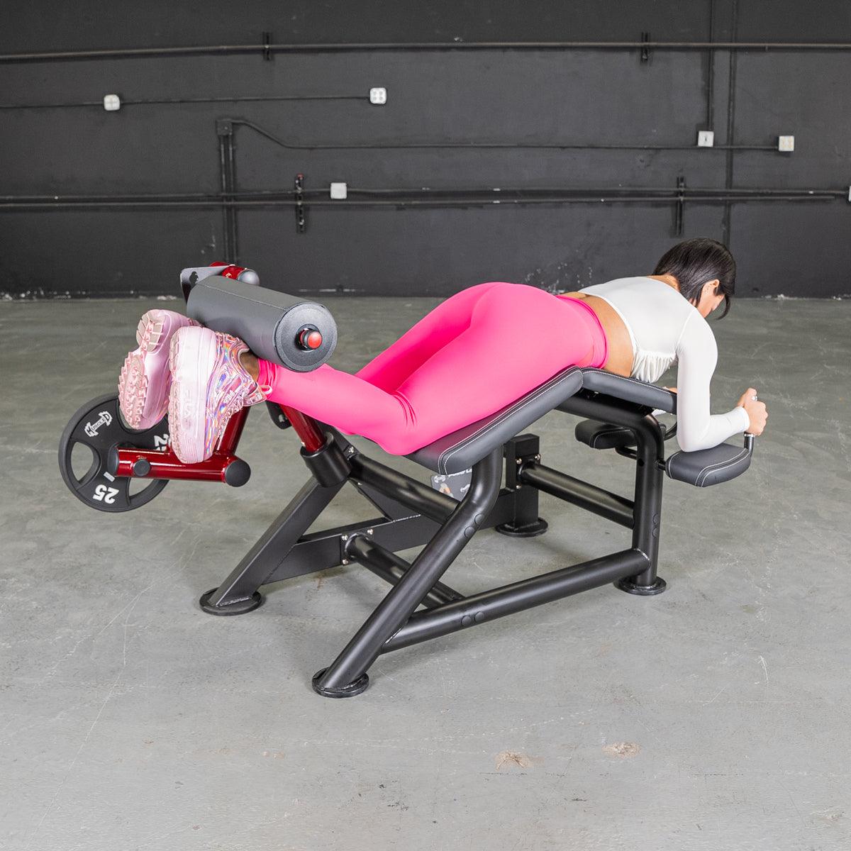 Power Leverage V2 Prone Leg Curl - Muscle D Fitness