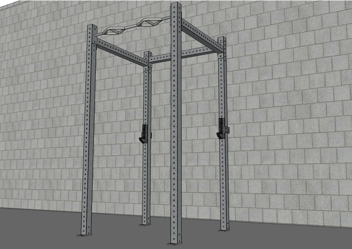 TGrip Basic Commercial 4 Post Rack Complete Kit- 3x3 Steel