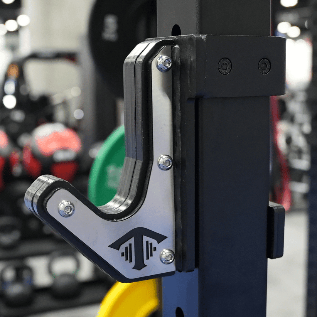 TGrip Commercial 4' Low Profile Wall Mount Rig - 3x3 Steel - Functional Multi-Grip Pull-Up - Sandwich Style J-Hooks