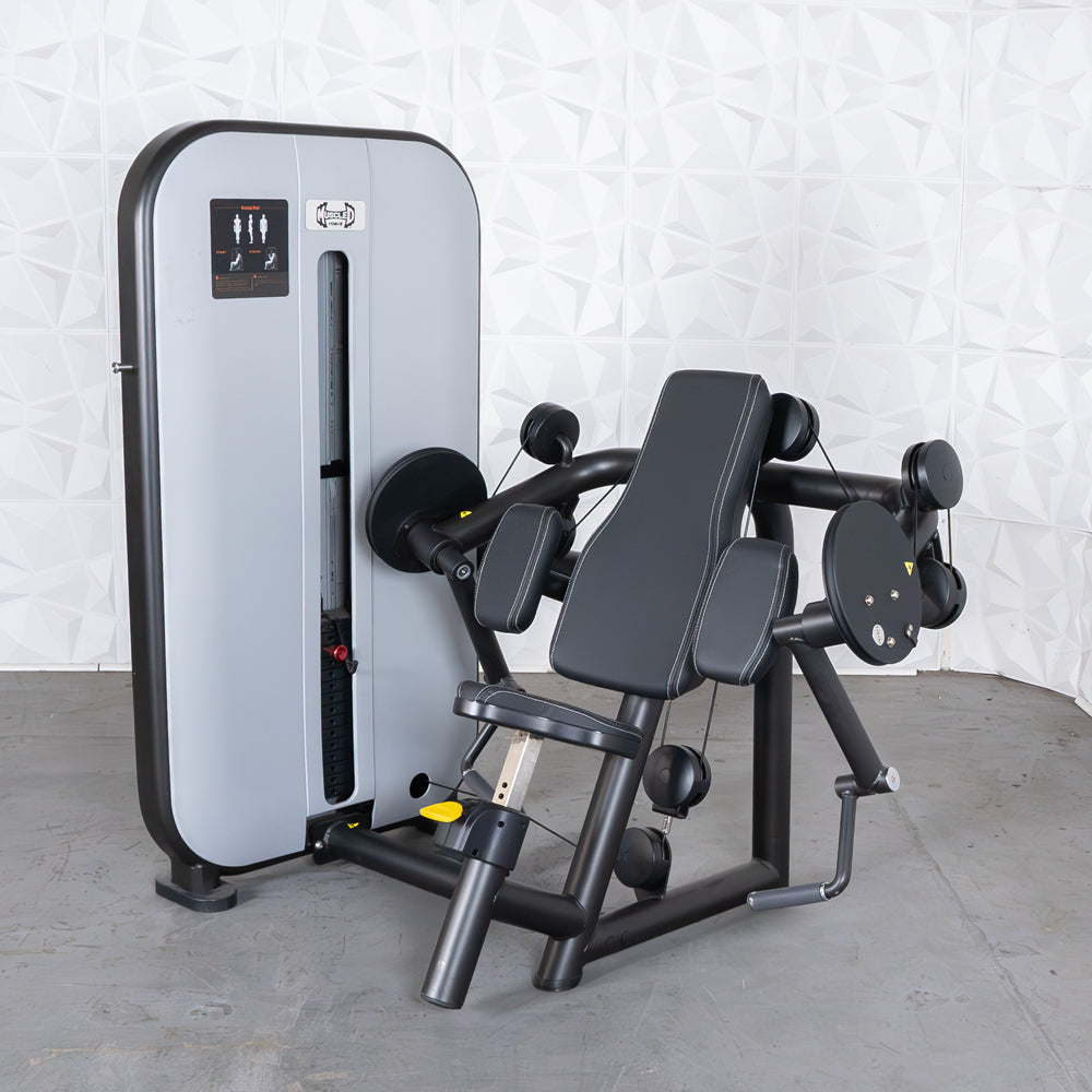 Vogue Biceps Curl - Muscle D Fitness - Adjustable - Pin Selectorized - Arm Curl Machine