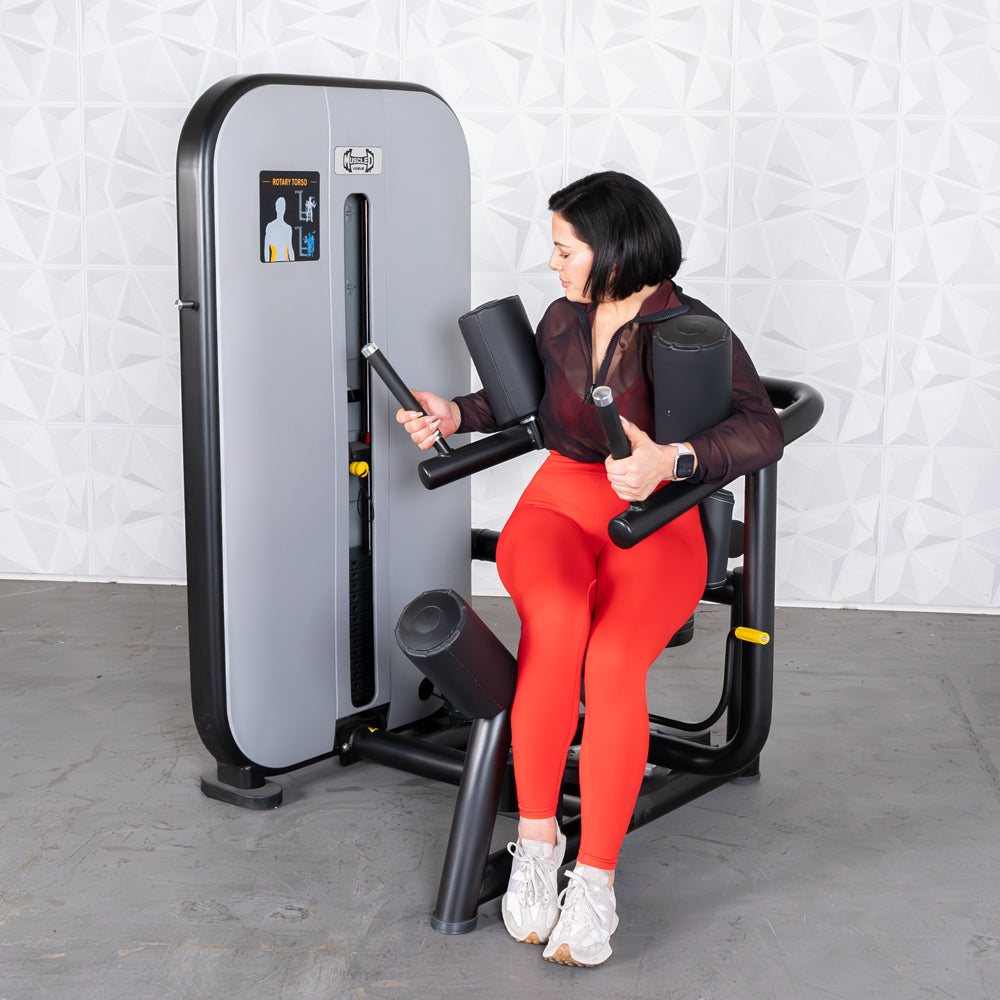 Vogue Rotary Torso - Muscle D Fitness - AdjustableSeat - Pin Selectorized
