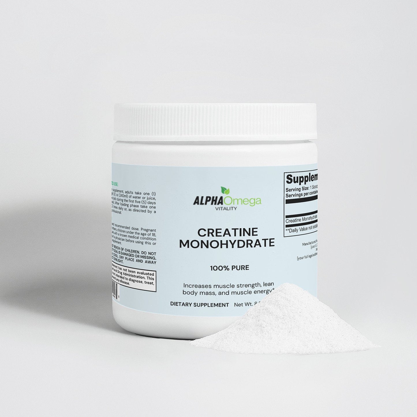 Pure Creatine Monohydrate Supplement