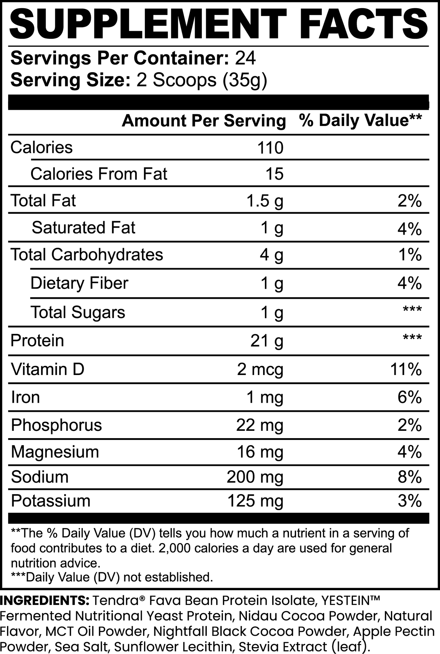 Chocolate Plant Protein Powder
