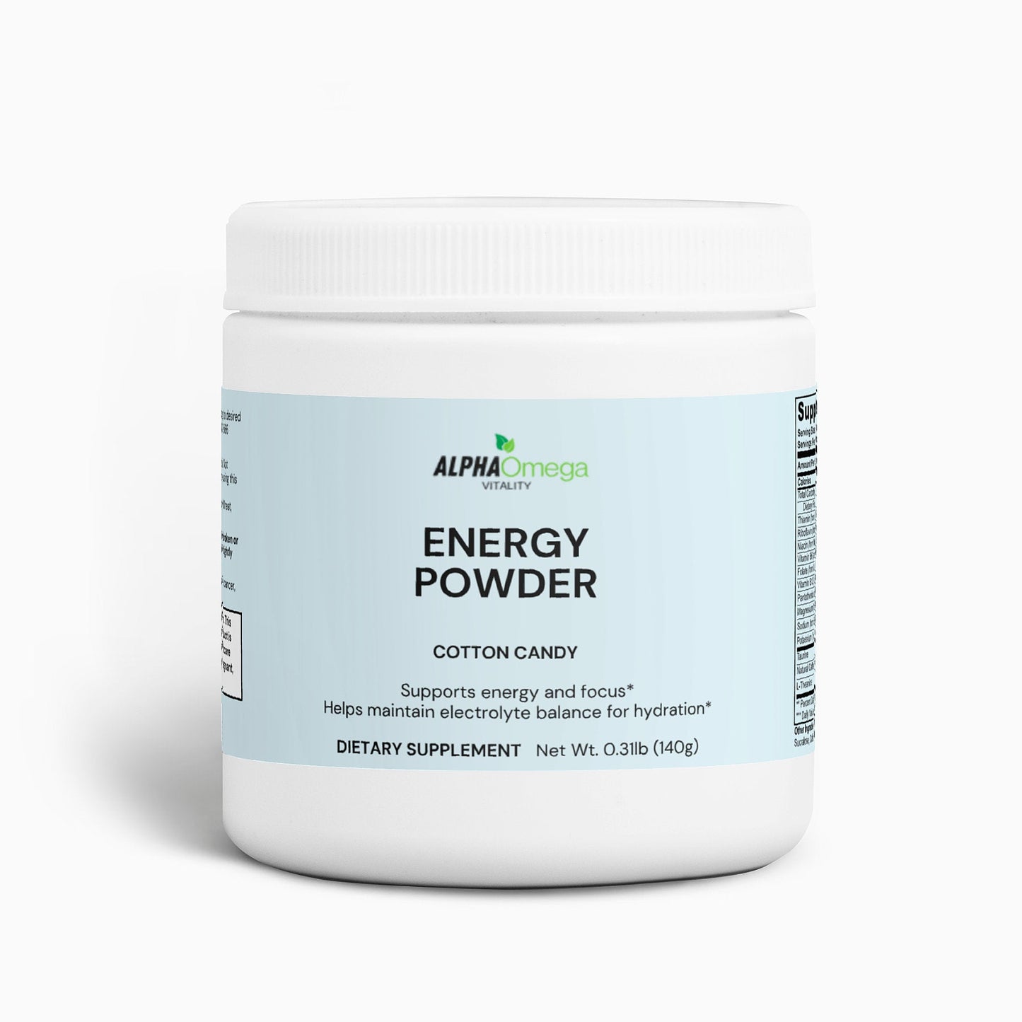 Natural Energy Supplement - Cotton Candy