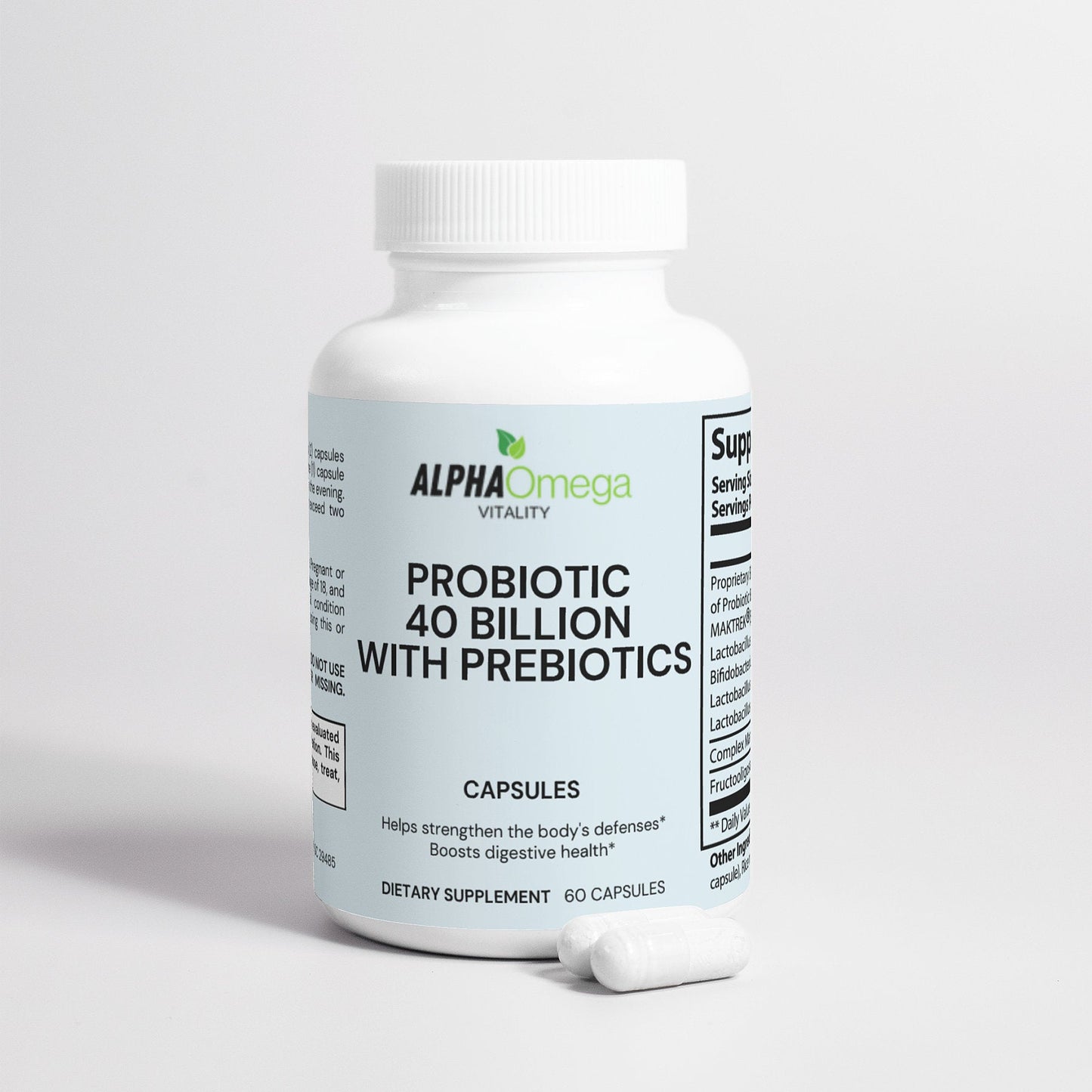 Probiotic 40 Billion with Prebiotics