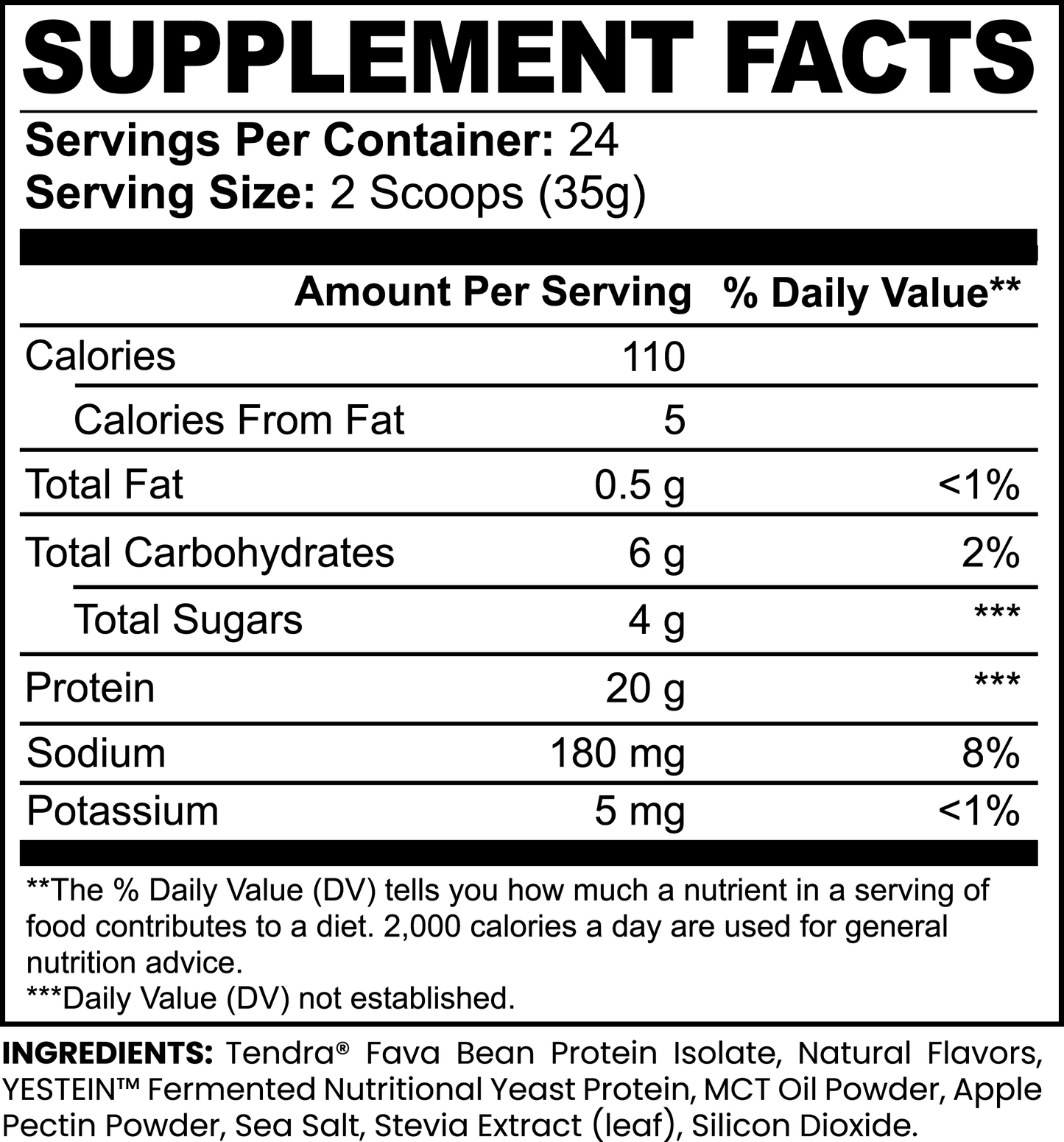 Vanilla Plant Protein Powder