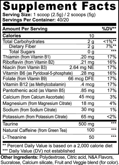 Natural Energy Supplement - Yuzu Flavor