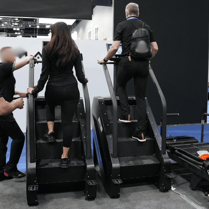 Commercial Stair Climber - Stepmill - LED Screen - Muscle D Fitness - Durable - Black - Heart Rate Monitor