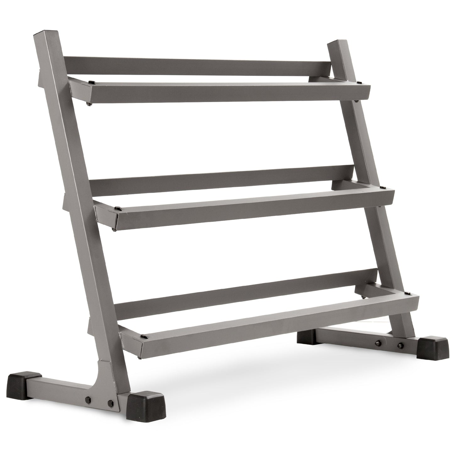 10-Pairs, 5 to 50 lbs. Hex Dumbbells Includes 3-Tier Storage Rack