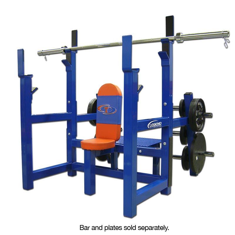 Olympic Shoulder Bench with Plate Storage
