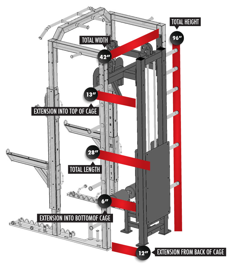 Fusion 1 Inside Lat Pulldown/Seated Row Module
