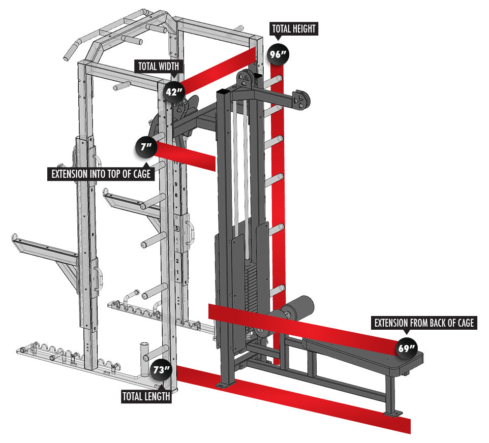 Fusion 2 Outside Lat Pulldown/Seated Row Module