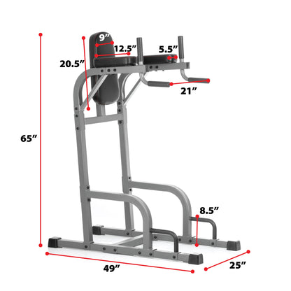 Captain’s Chair Leg Raise w/ Dip Stand & Push Up Station