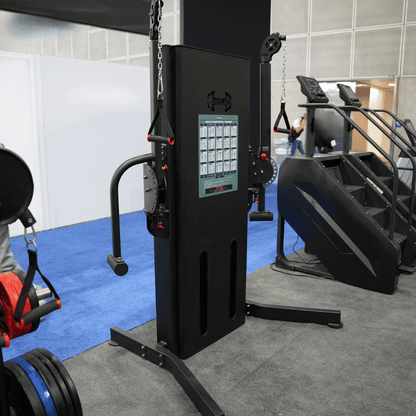 Megatron Multi-Functional Trainer - Muscle D Fitness - Selectorized Weight Adjustment - Adjustable Arms - Single Handle Attachments