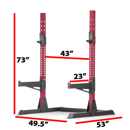 Squat Rack Home Gym Package with Bench & Weights