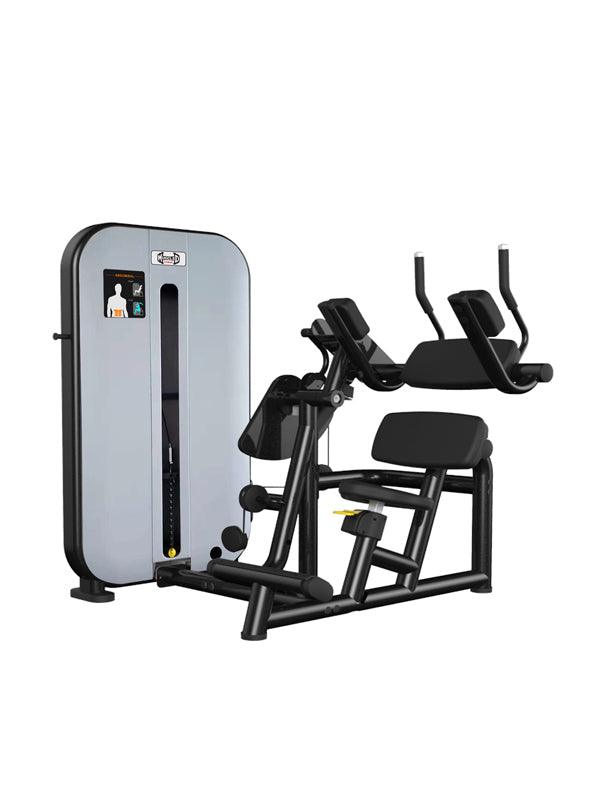 Vogue Ab Crunch - Muscle D Fitness - Adjustable Seat - Abdominal Workout - Selectorized Weight
