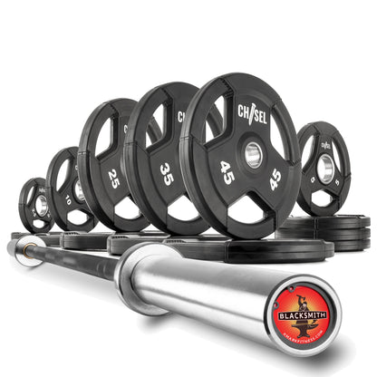 Chisel Olympic Weight Plates & Bar Set Builder