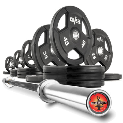 Chisel Olympic Weight Plates & Bar Set Builder
