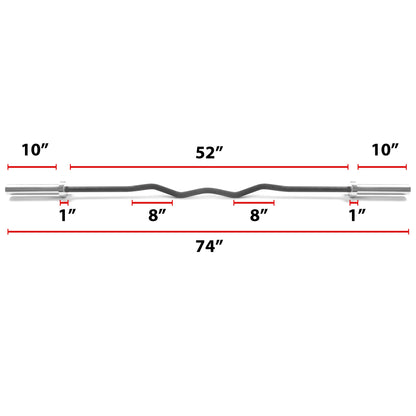Convict 6ft Rackable Curl Bar