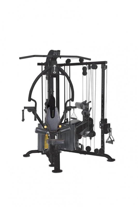 Megatron Corner Gym - Muscle D Fitness - Leg Extension/Leg Curl - Cable Fly - Functional Column - Chest Press - Seated Row - Lat Pulldown