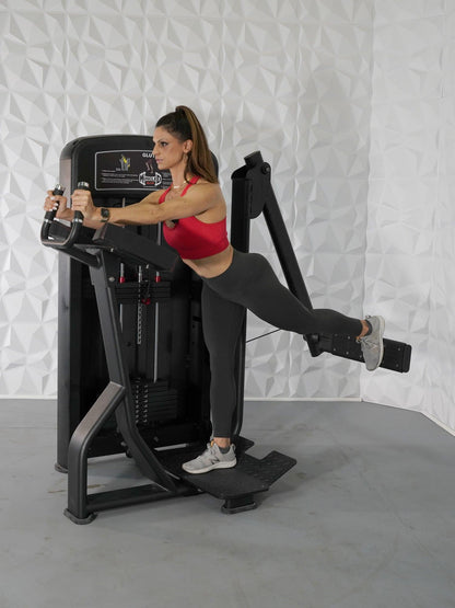 Elite Selectorized Glute - Muscle D Fitness - Commercial Grade - Adjustable - Pin Selectorized