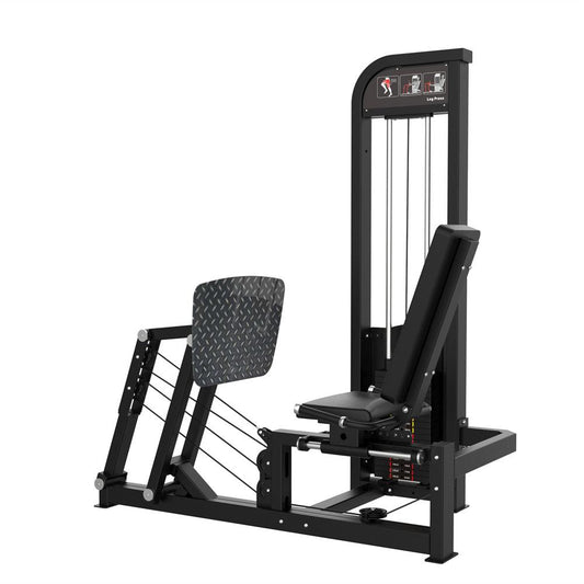 Excel Horizontal Leg Press - Muscle D Fitness - Selectorized Leg Machine - Calf Raise