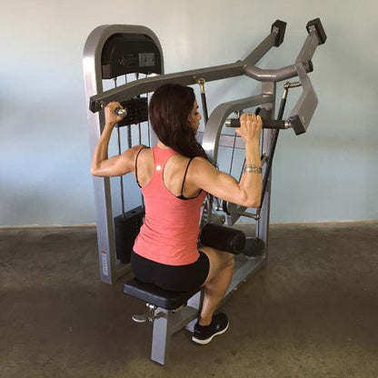 Classic Lat Pulldown - Muscle D Fitness -  Adjustable Seated - Pin Selectorized