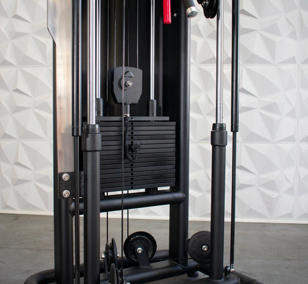 Muscle-Flight Trainer - Muscle D Fitness - Heavy Base - Adjustable Height and Range of Motion - Selectorized