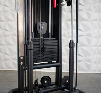 Muscle-Flight Trainer - Muscle D Fitness - Heavy Base - Adjustable Height and Range of Motion - Selectorized
