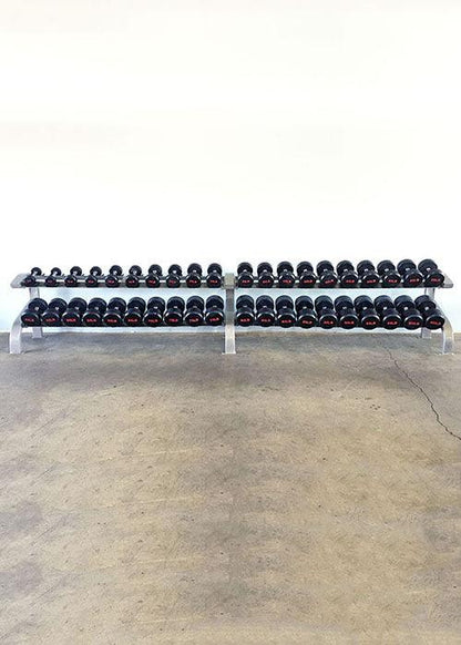 Three Tier 12 Pairs Dumbbell Rack - Muscle D Fitness - Commercial Grade 3 Tier Dummbbell Rack