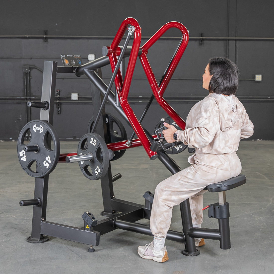 Power Leverage V2 Iso-Lateral Low Row - Muscle D Fitness