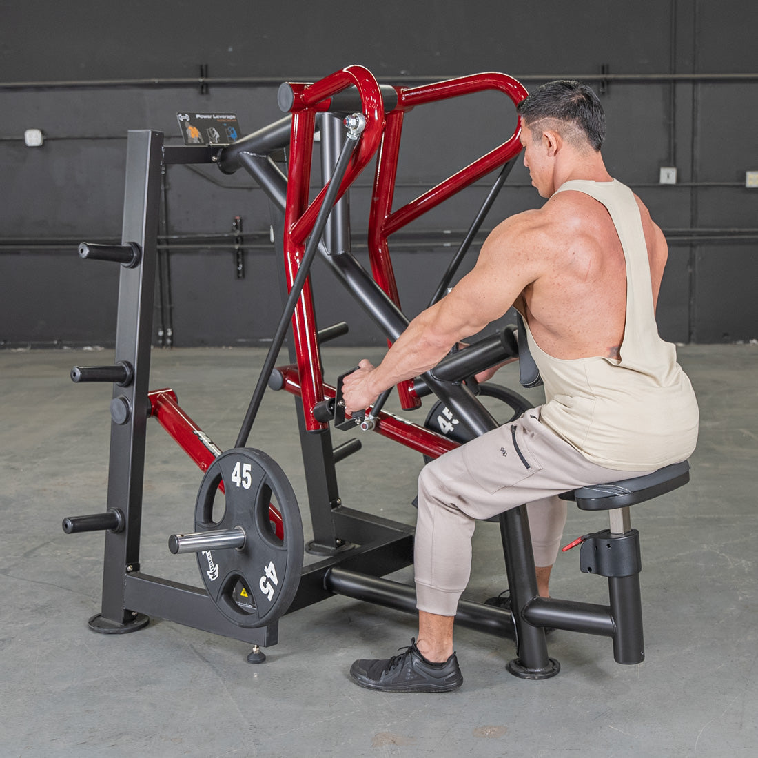 Power Leverage V2 Iso-Lateral Low Row - Muscle D Fitness