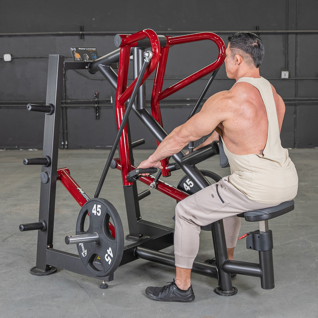 Power Leverage V2 Iso-Lateral Low Row - Muscle D Fitness