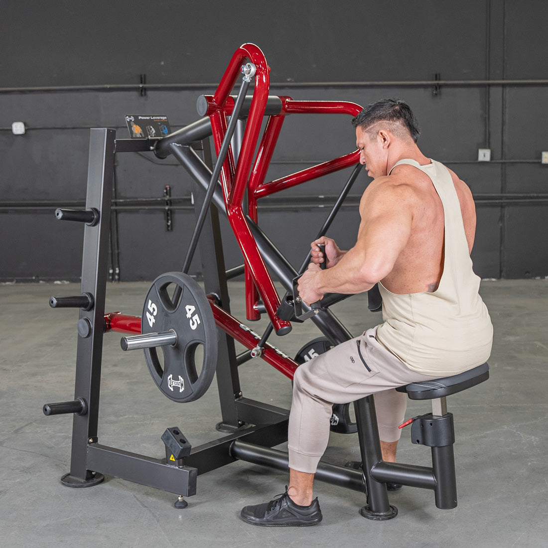Power Leverage V2 Iso-Lateral Low Row - Muscle D Fitness