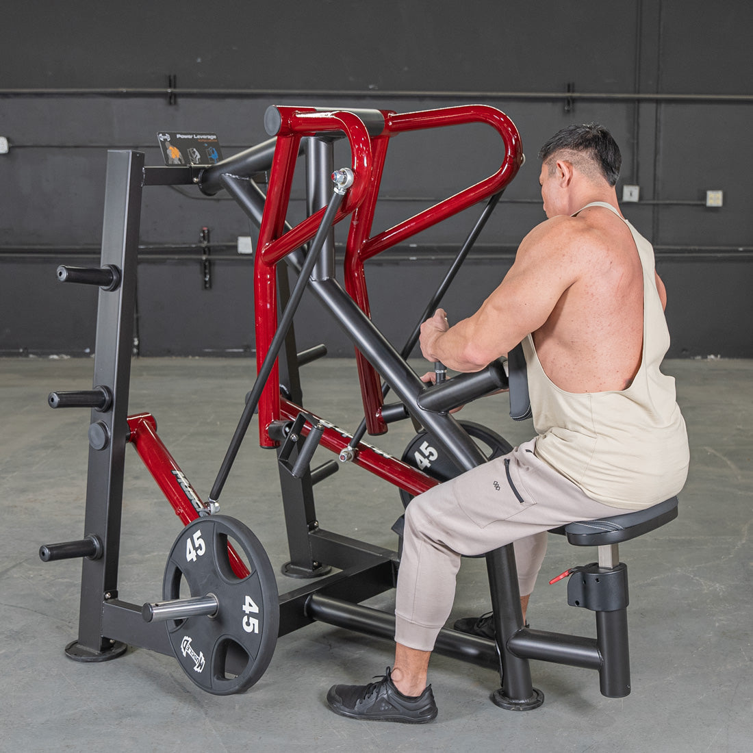 Power Leverage V2 Iso-Lateral Low Row - Muscle D Fitness