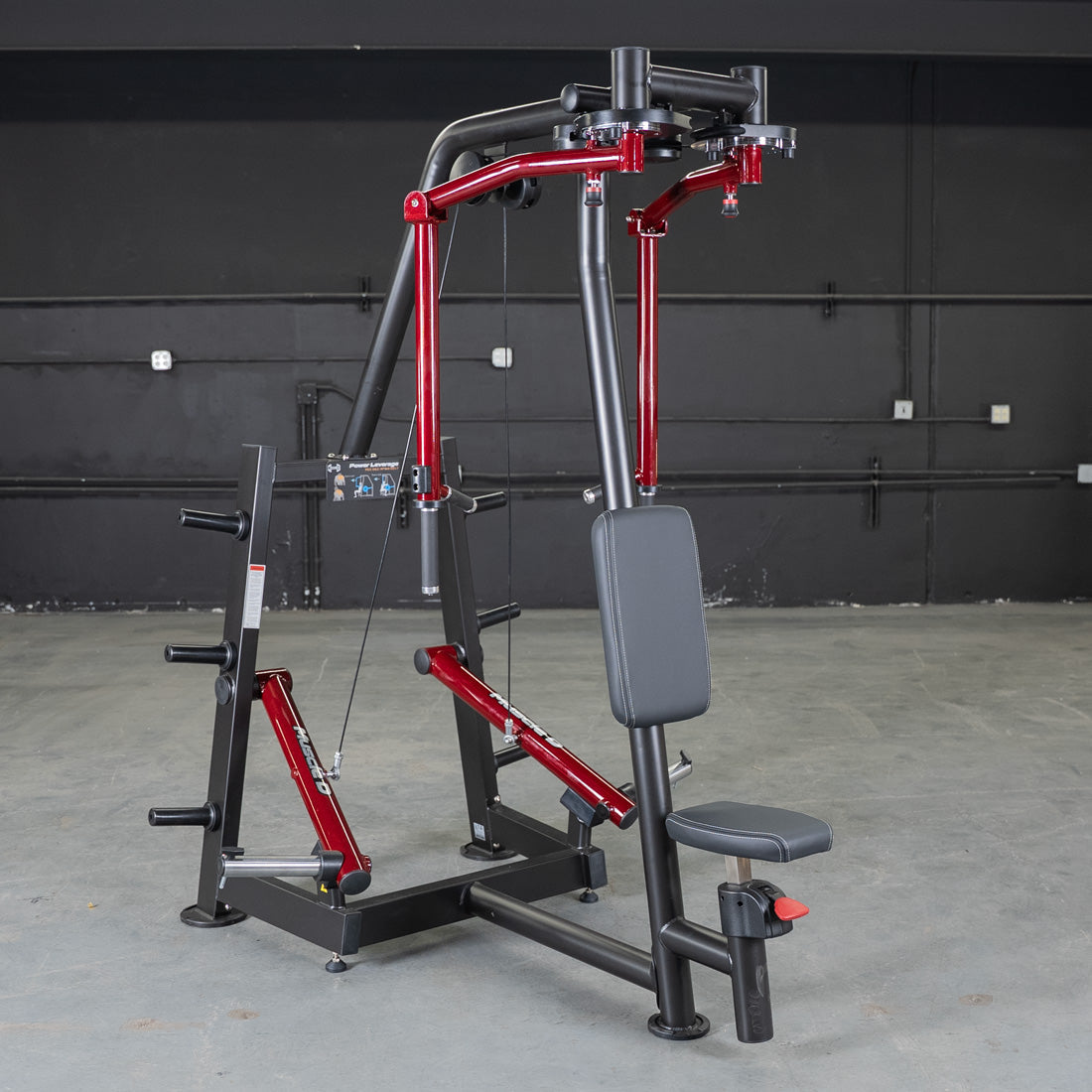 Power Leverage V2 Seated Pec Fly / Rear Delt Combo - Plate Loaded - Weight Storage Included