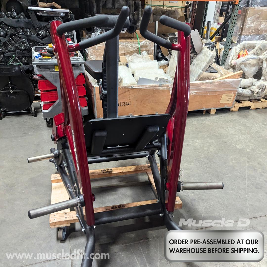 Pro Strength Seated Row - Muscle D Fitness - Commercial Grade - Plate Loaded - Iso-Lateral Training