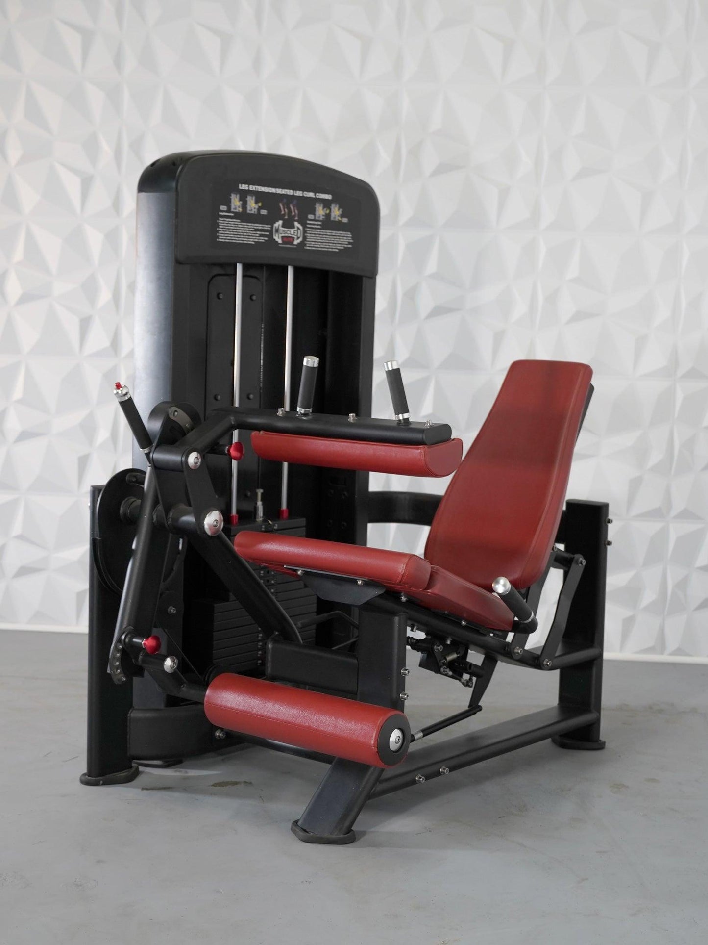 Elite Selectorized Leg Extension Seated Leg Curl Combo - Muscle D Fitness - Commercial Grade - Adjustable Seated - Pin Selectorized