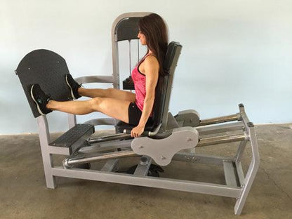 Classic Seated Leg Press - Muscle D Fitness - Adjustable - Pin Selector Leg Press - Glute Training