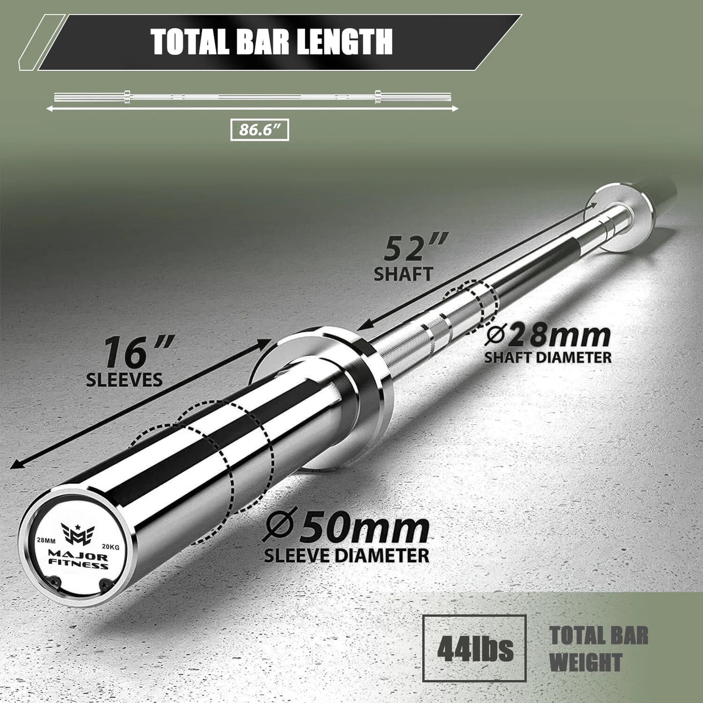7ft 20kg Home Gym Barbell