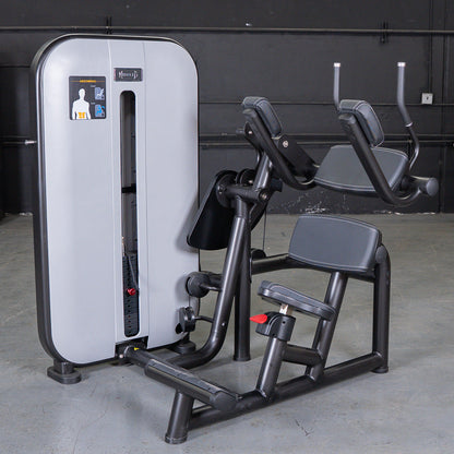 Vogue Ab Crunch - Muscle D Fitness - Adjustable Seat - Abdominal Workout - Selectorized Weight