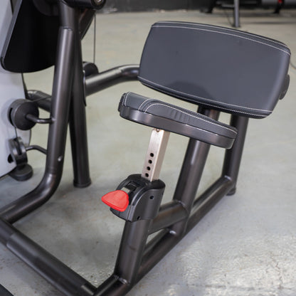 Vogue Ab Crunch - Muscle D Fitness - Adjustable Seat - Abdominal Workout - Selectorized Weight